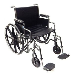 BIG-TIM stahlverstärkter Rollstuhl 225kg K7 Größe 61cm